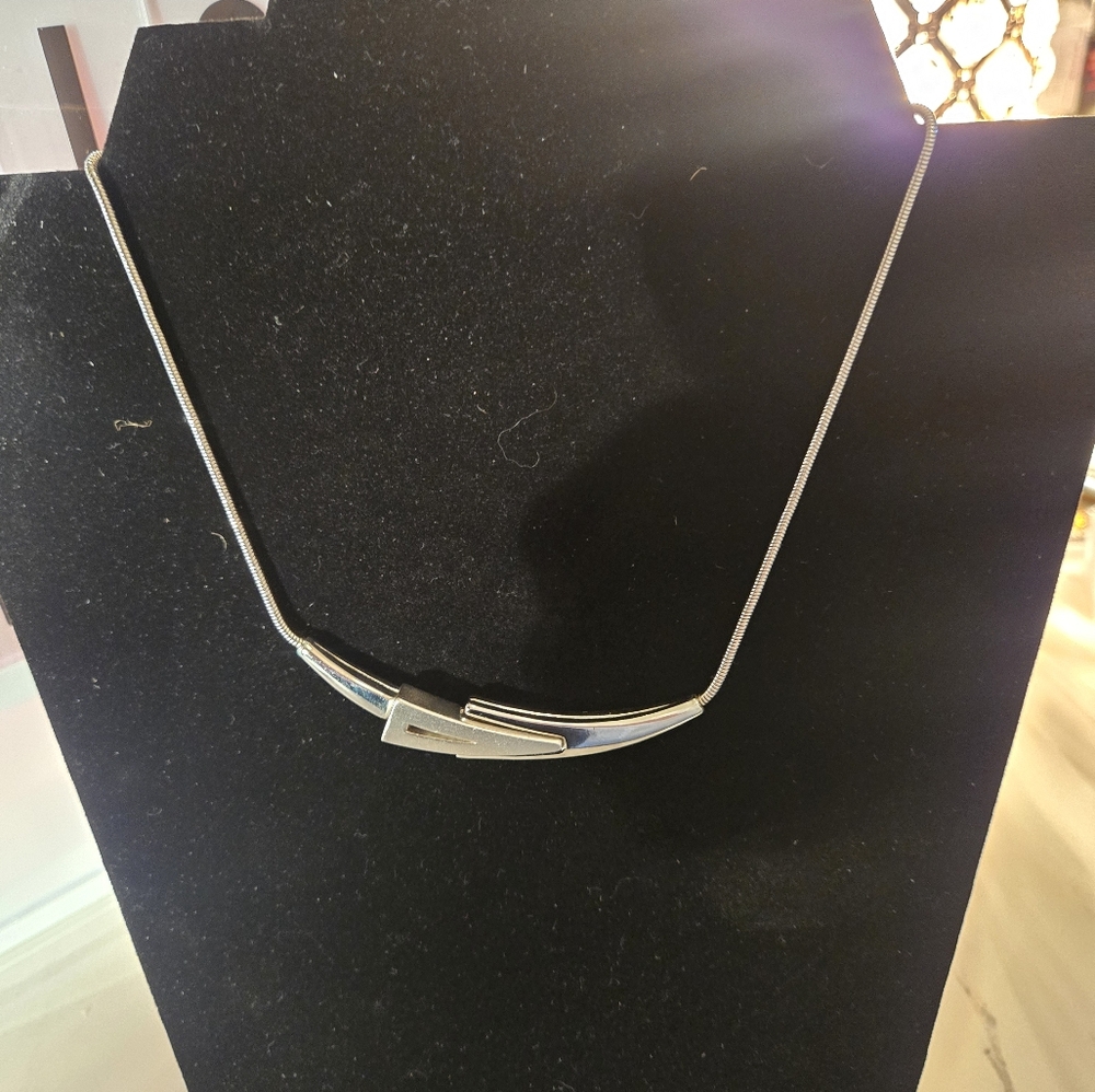 Givenchy Elegant Silver Statement Necklace - image 4